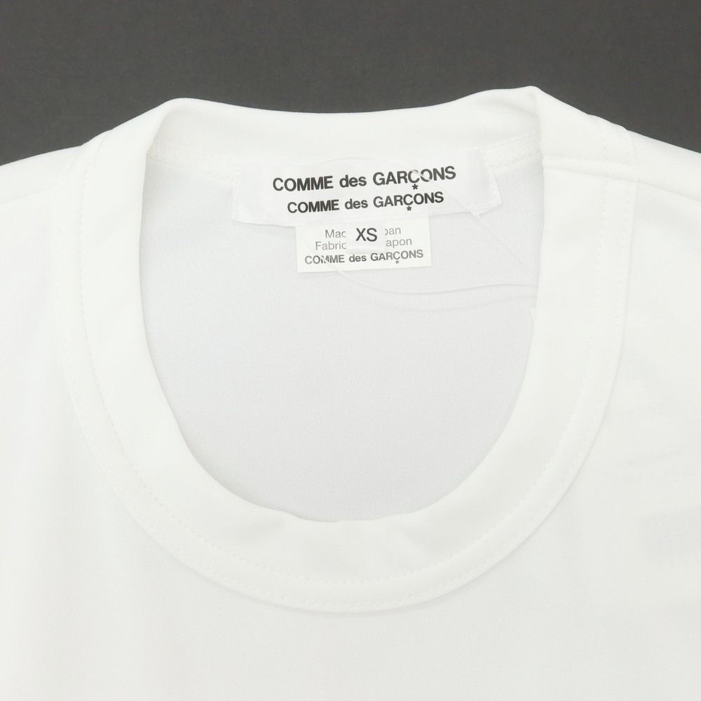 【中古】コムデギャルソン コムデギャルソン COMME des GARCONS COMME des GARCONS 2024年秋冬 ポリエステル クルーネック 半袖Ｔシャツ ホワイト【サイズXS】【レディース】 中古】コムデギャルソン コムデギャルソン COMME des GARCONS