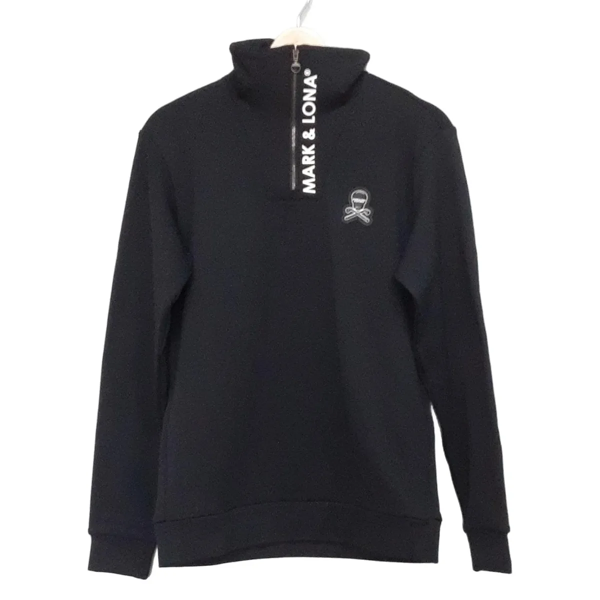 MARK&amp;LONA - coco 未使用品 マークアンドロナ MARK&amp;LONA メンズ 長袖シャツ 48(L) ブラック 黒 裏フリース ハーフジップ MARK&LONA - coco 未使用品 マークアンドロナ MARK&LONA メンズ