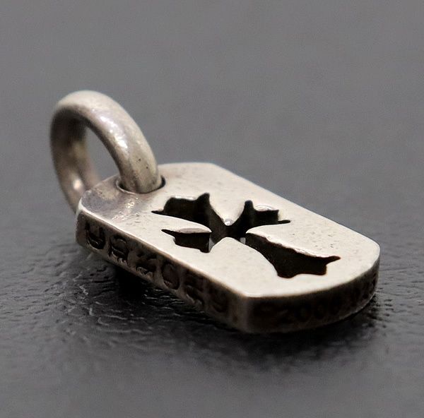 クロムハーツ　タイニー　カットアウトクロス　ドッグタグ　925 証明書あり クロムハーツカットアウトクロスドッグタグ(タイニー)|クロム