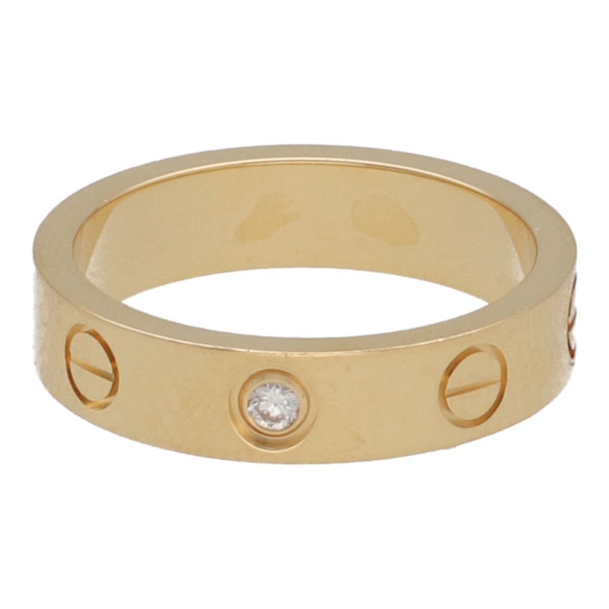 Cartier カルティエ リング 指輪 リング LOVE B4056100 カルティエ Love リング スモールモデル ダイヤモンド1石 47号 24034150 LI