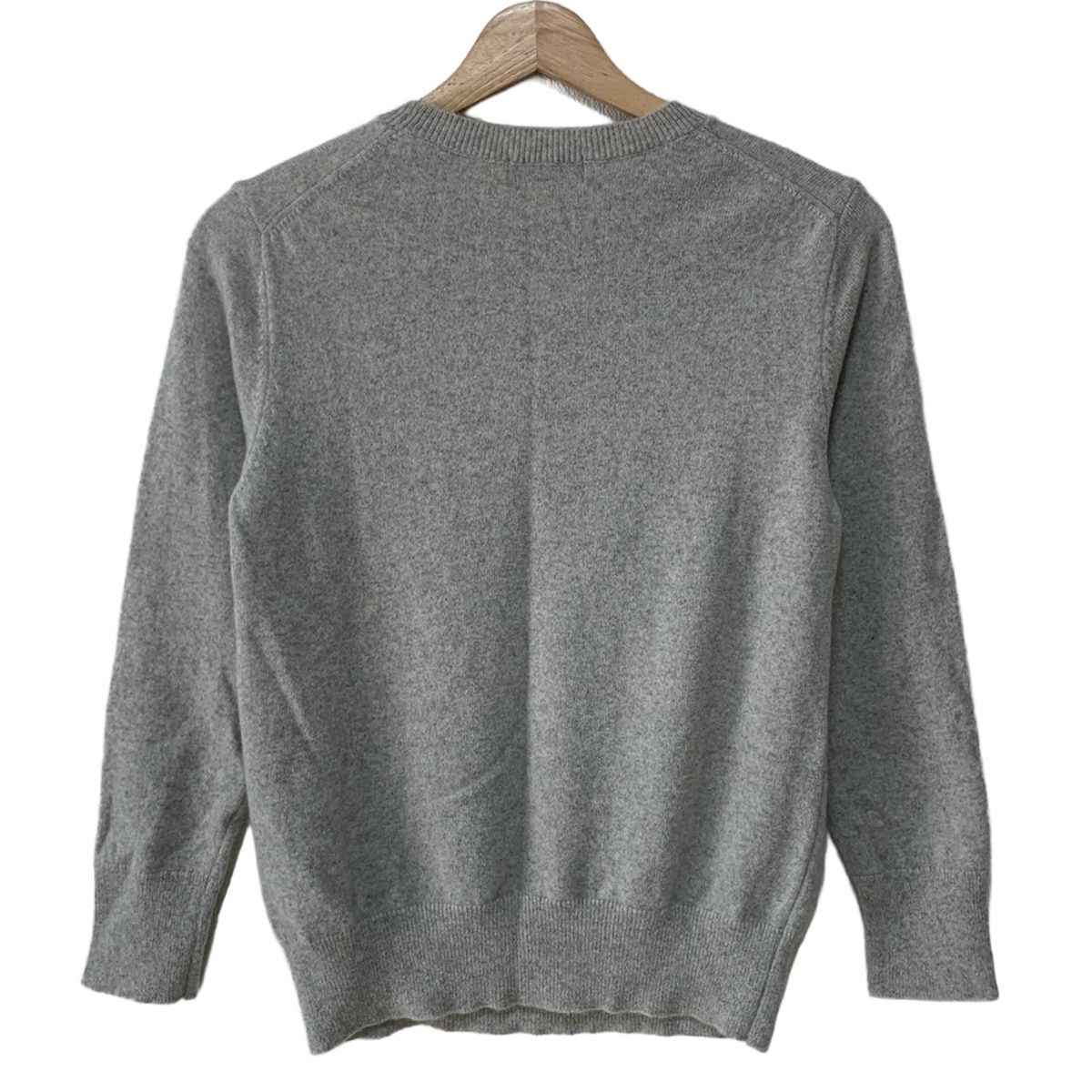 マーガレットハウエル 長袖セーター サイズ2 M レディース - ライトグレー×ダークグレー×黒 カシミヤ混|アーガイルチェック柄