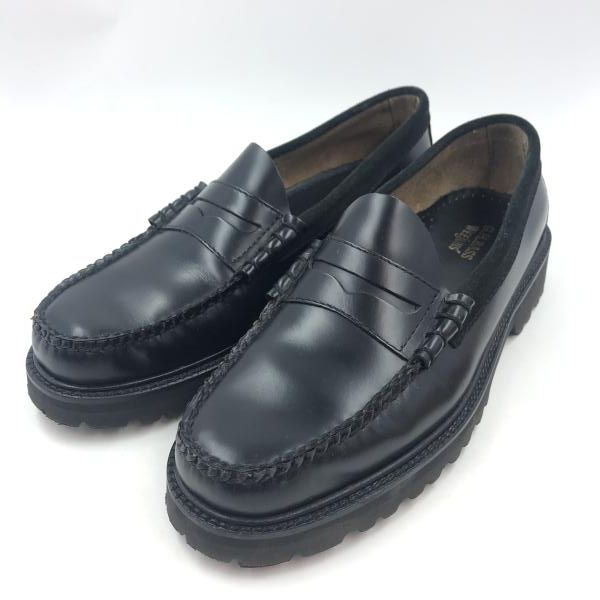 【】G.H. Bass×Journal Standard 別注 スエード切替 コインローファー BA11511J-300 ブラック size 27cm[24]