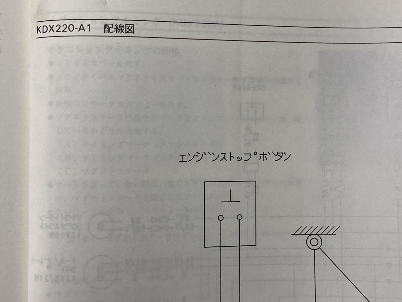 カワサキ KDX220SR/KDX220R サービスマニュアル 1994-1996 KDX220-A1