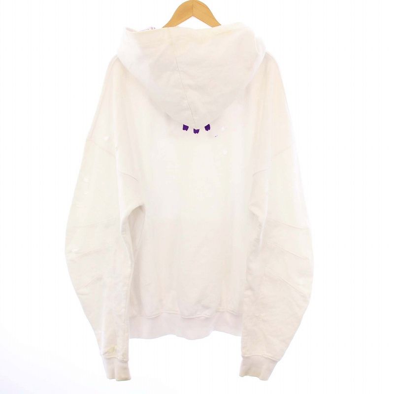 【中古】カタリスト CVTVLIST プルオーバーパーカー スウェット ユージュアル ダメージ加工 1 白 230190301 カタリスト CVTVLIST プルオーバーパーカー スウェット ユージュアル