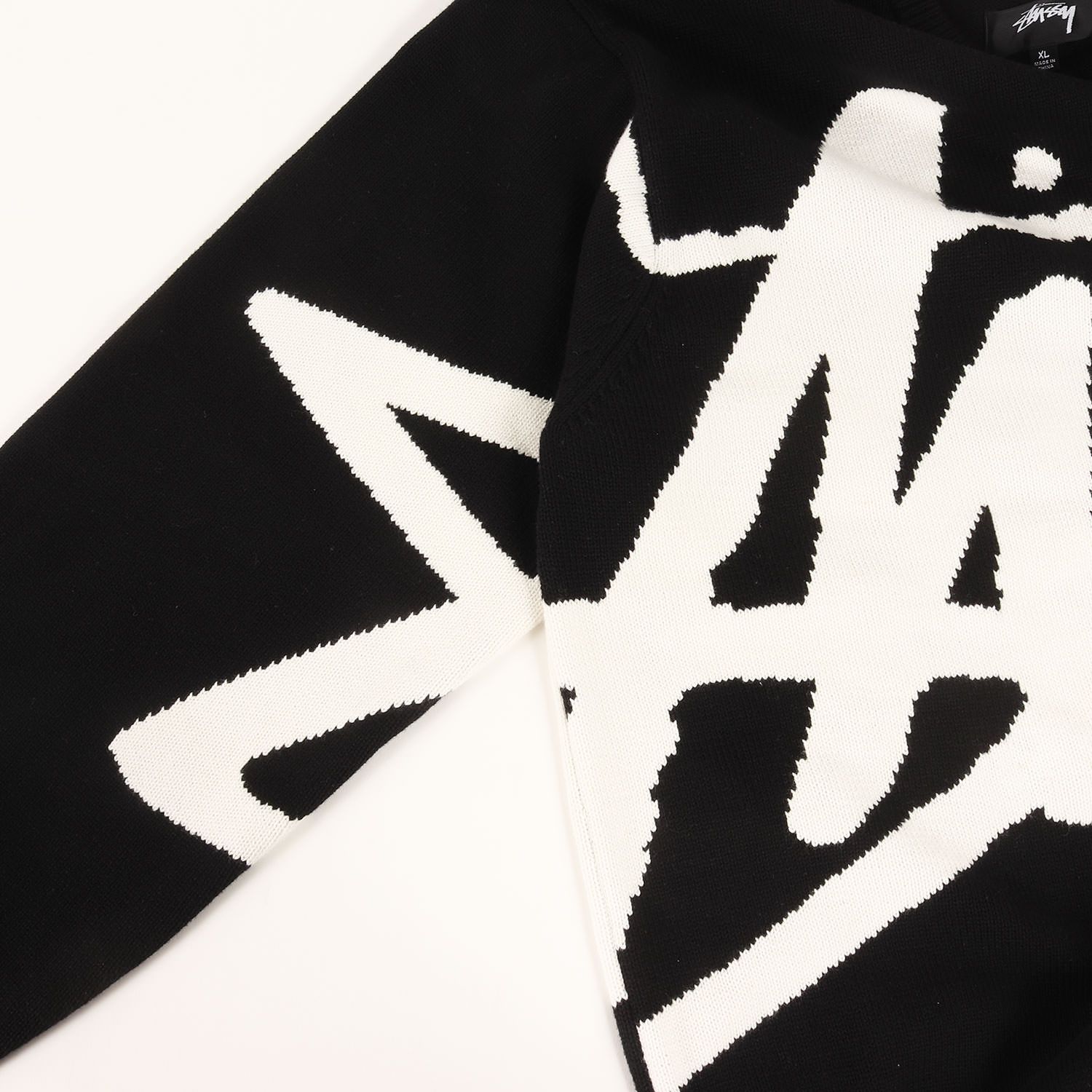 22AW Stussy Stock Sweater ニット XL ブラック Stussy STOCK SWEATER