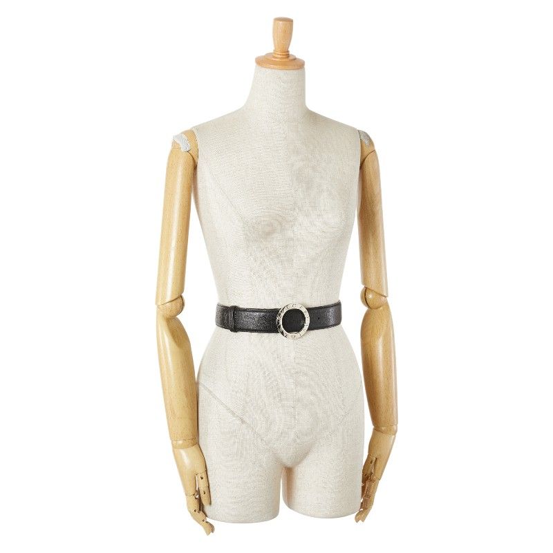 ブルガリ ブルガリブルガリ ベルト サイズ：105 42 ブラック レザー  