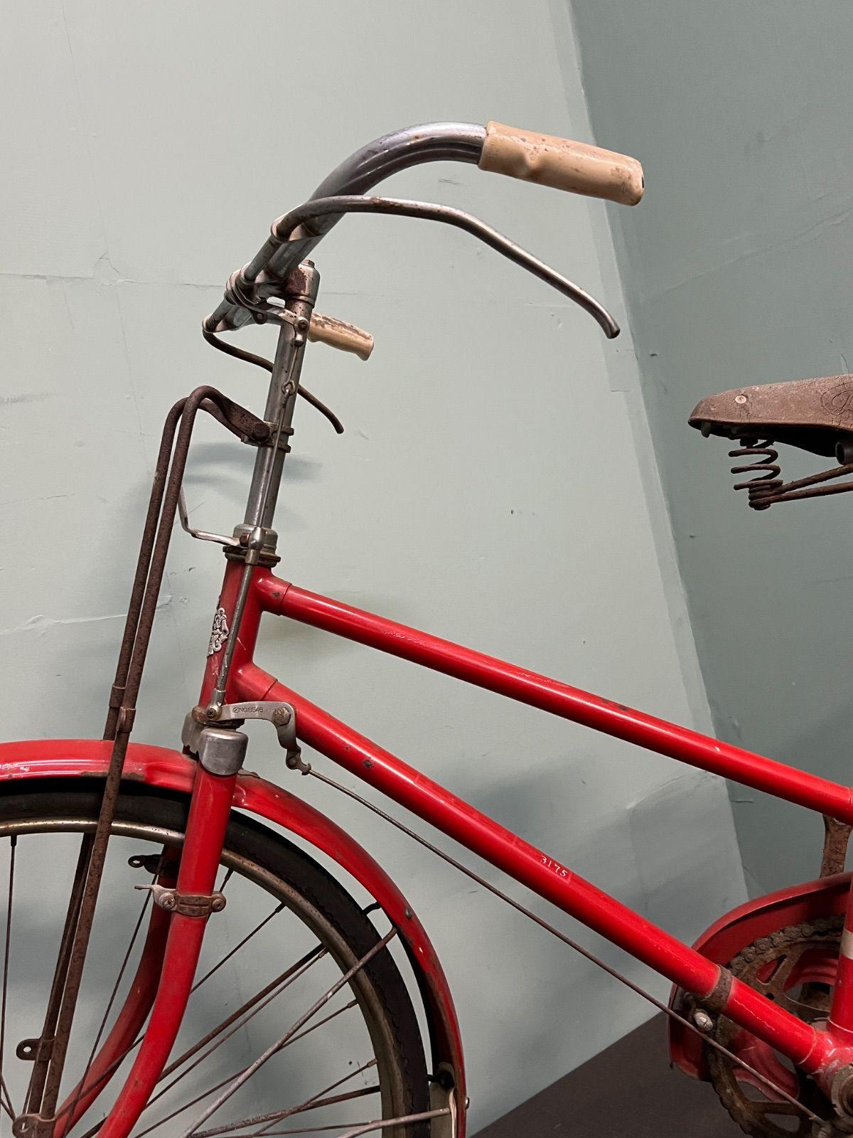 ⭐︎ ツノダ ヴィンテージ 自転車 昔 自転車 赤 - メルカリ