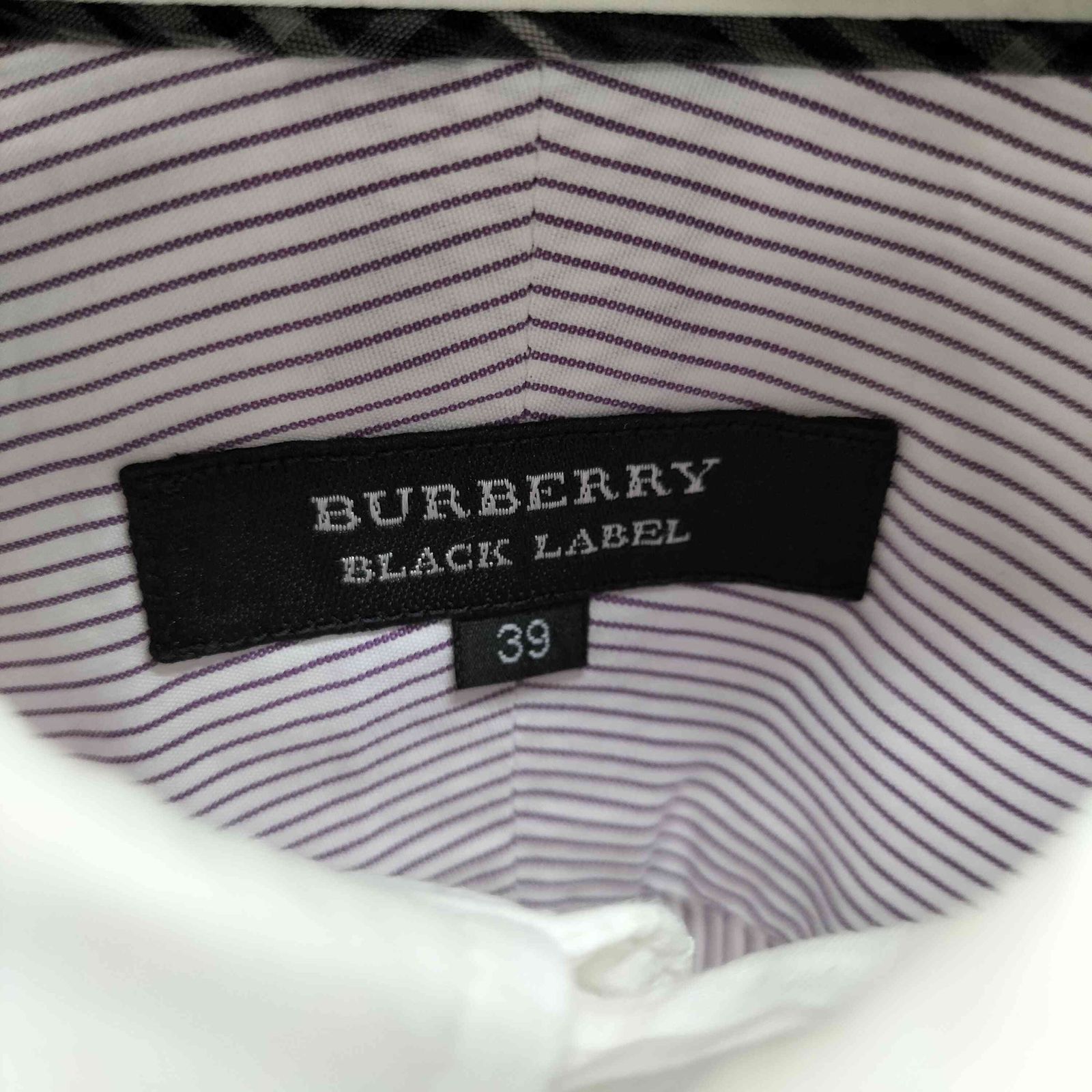 バーバリーブラックレーベル BURBERRY BLACK LABEL L/S フロント
