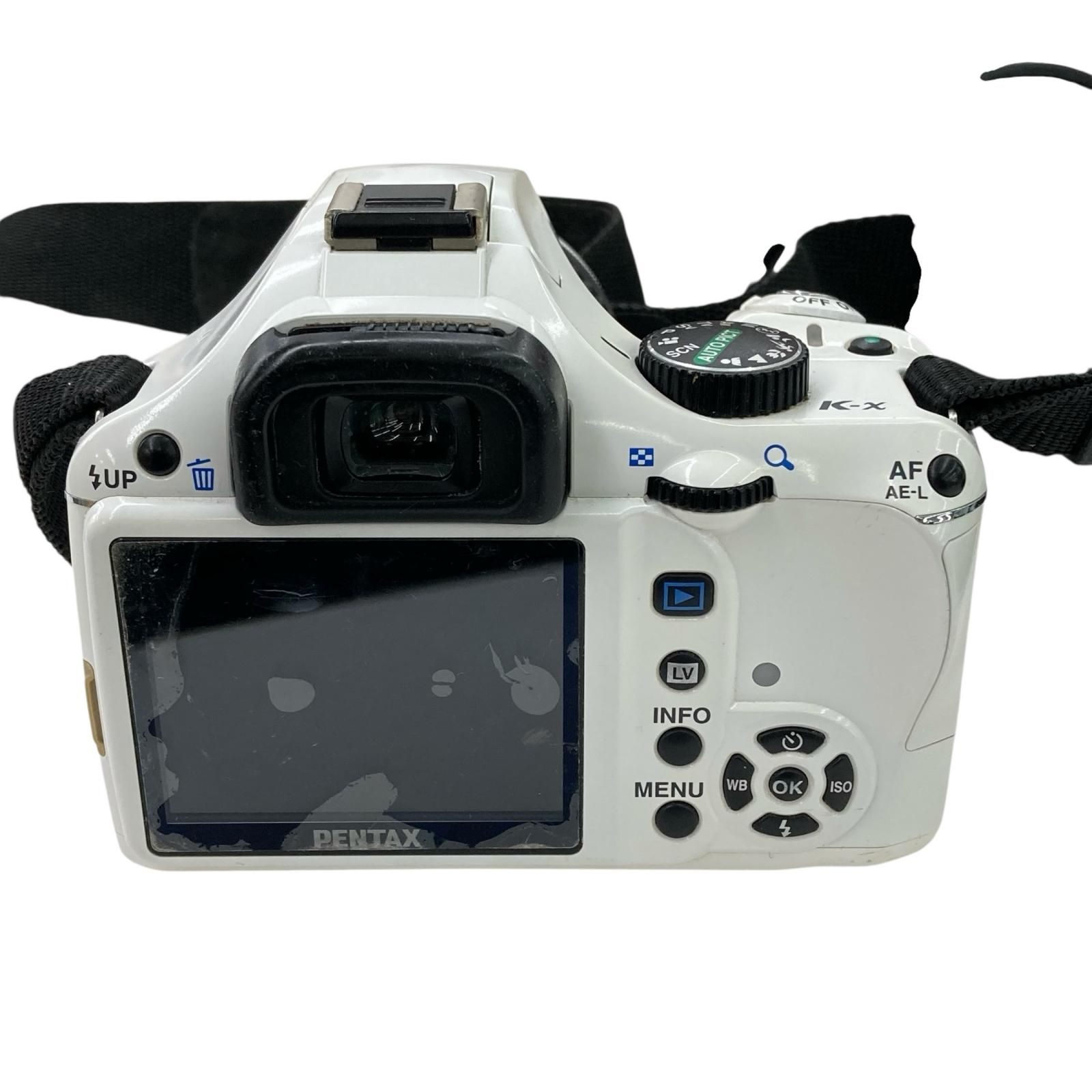  186000 品 PENTAX ペンタックス き K x DA 18 55 mm 本体 レンズ付き ホワイト その他 デジタルカメラ
