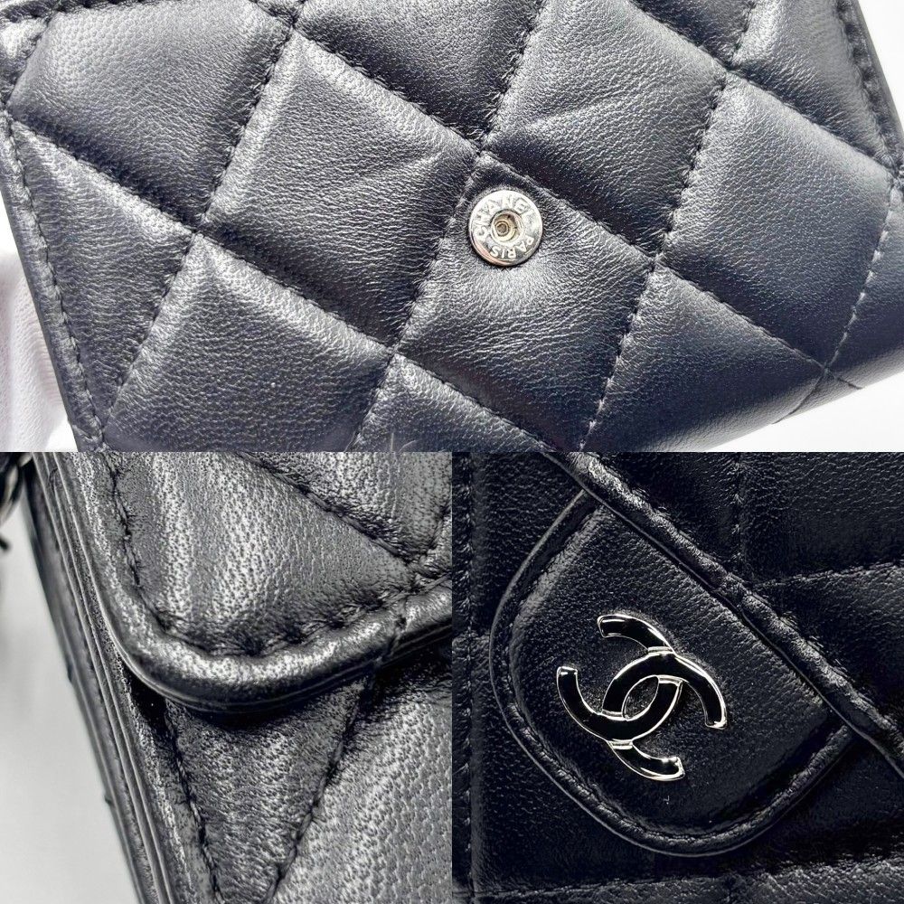CHANEL シャネル チェーンウォレット マトラッセ ミニ財布 コンパクト