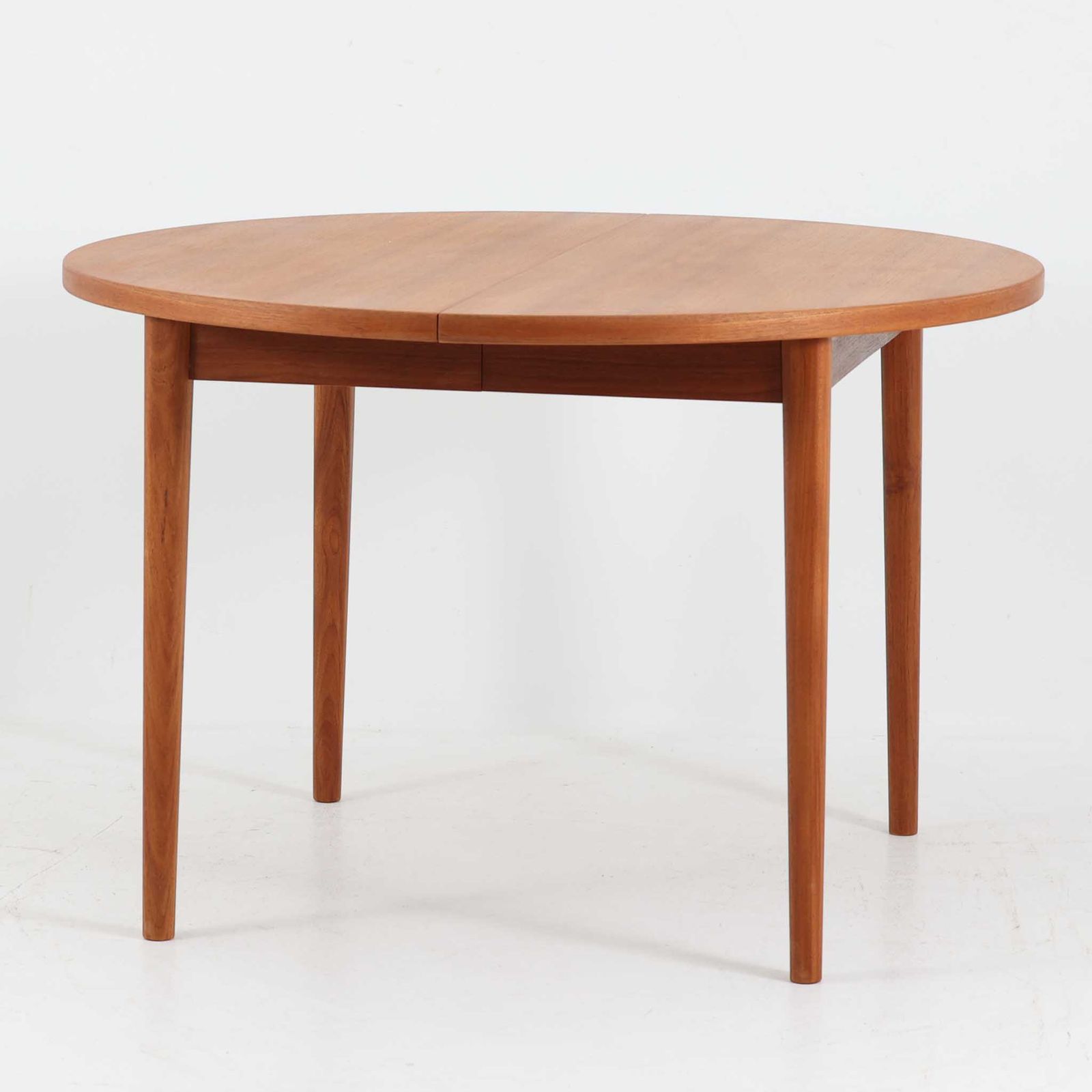 Nils Jonsson 円形エクステンションダイニングテーブル Malta チーク 直径110cm Troeds デンマーク製|DK17088