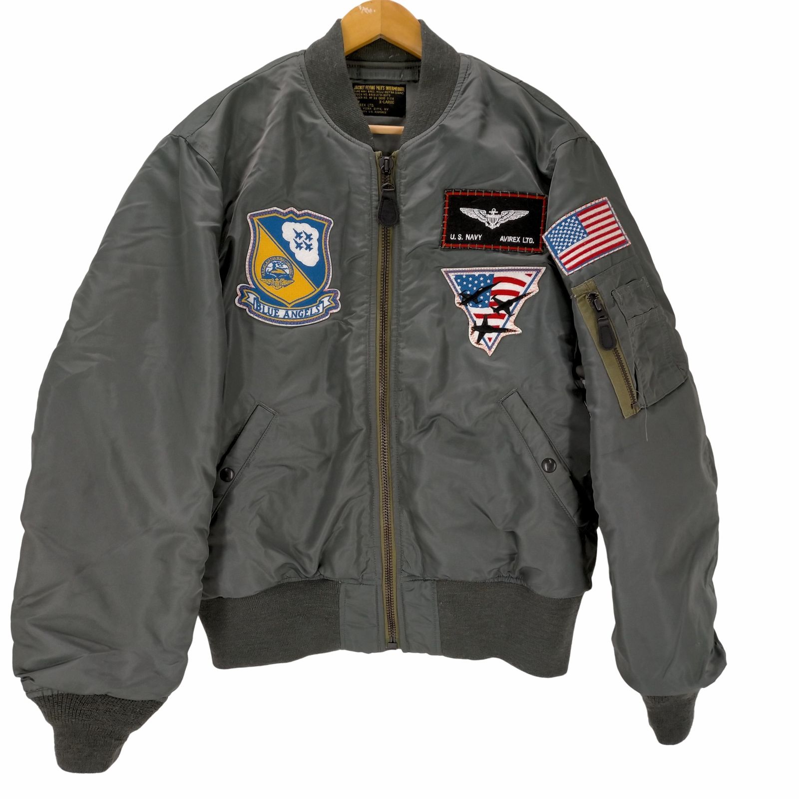 アヴィレックス AVIREX REMAKE MA-1 BLUE ANGELS メンズ import