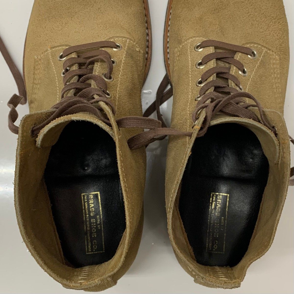 クリンチ CLINCH Brass Shoe co. boots スエード サイズ表記無し