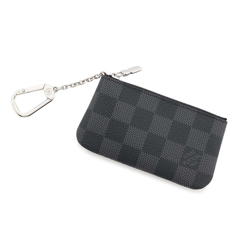 ルイヴィトン コインケース ダミエ グラフィット ポシェット クレ N60155 LOUIS VUITTON 黒 ブラック