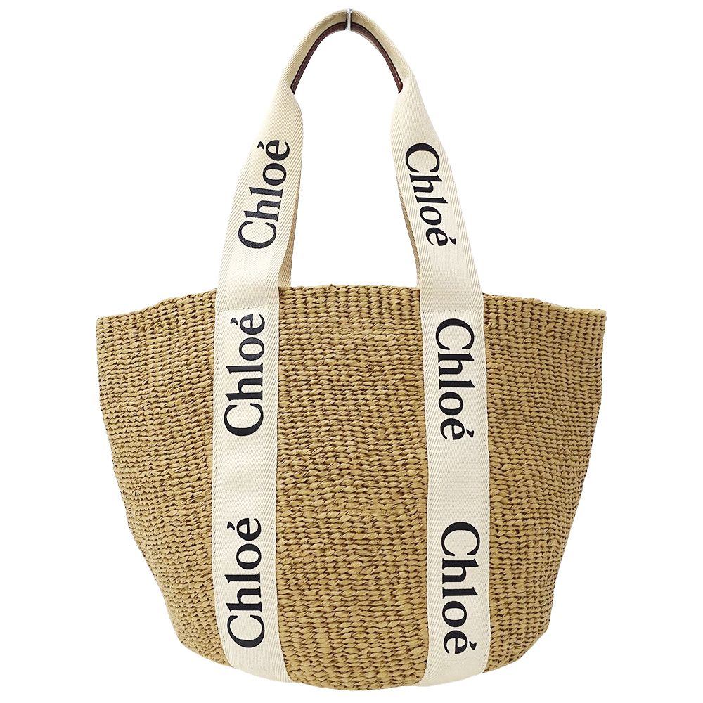 値下げします❣️超美品Chloé (クロエ)カゴトートバッグ Chloe 特価セール クロエ バッグ レディース トートバッグ