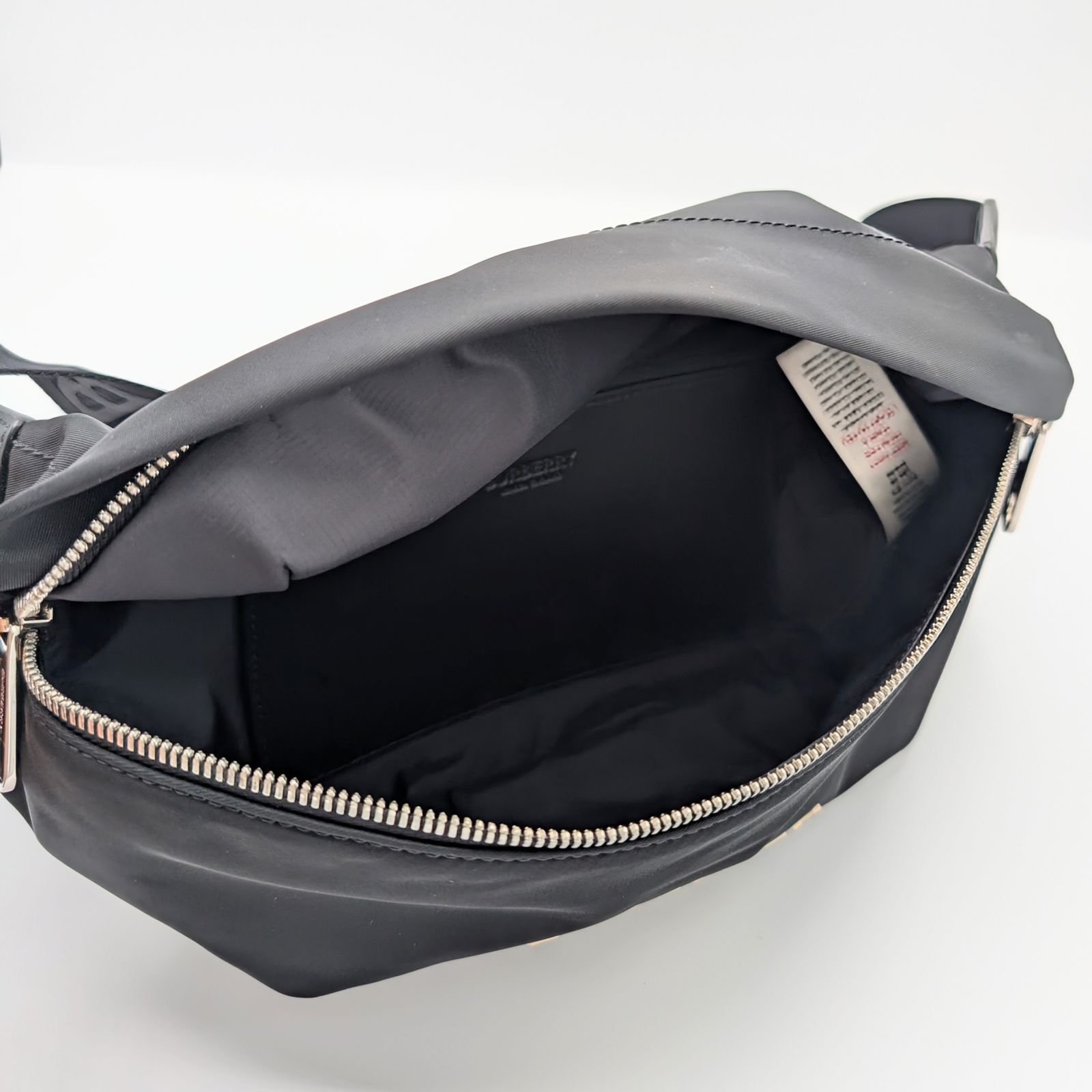 美品】バーバリー/Burberry ロゴプリント ボディバッグ バムバッグ 