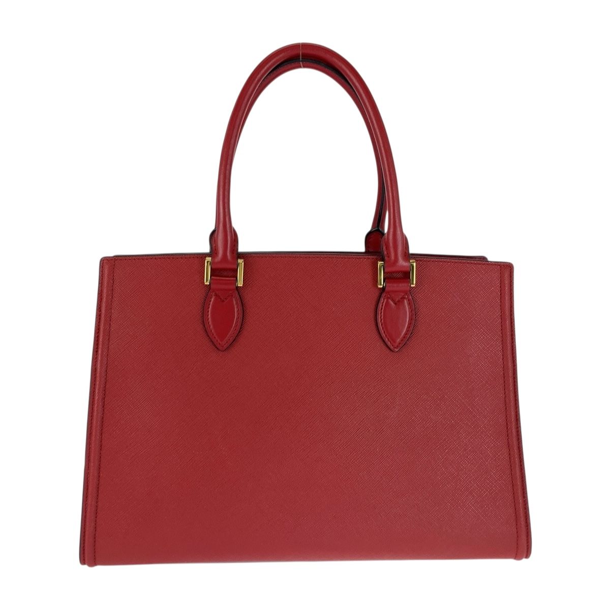 ✨極美品✨PRADA プラダ ナイロン ハンドバッグ トートバッグ 赤 鍵付き PRADA/プラダ】ナイロン 三角プレート トートバッグ レッド系
