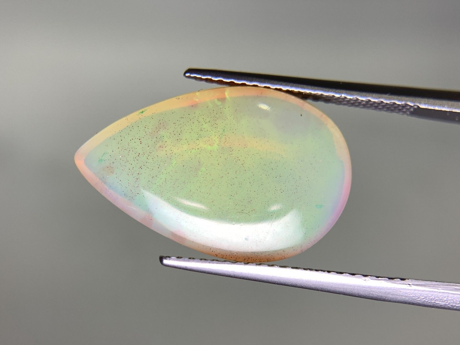 ハニカムオパール 6.571ct 宝石ソーティング付き 19.9㎜×12.6㎜×6.3