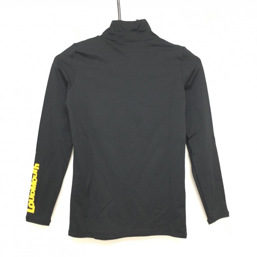 新品】ラウドマウス 長袖ハイネックシャツ 黒×オレンジ ロゴプリント