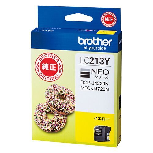 （まとめ） ｲﾝｸｼﾞｪｯﾄｶｰﾄﾘｯｼﾞ ﾌﾞﾗｻﾞｰ ｲﾝｸｼﾞｪｯﾄｶｰﾄﾘｯｼﾞ ｲｴﾛｰ LC213Y 4977766739993 対応機種:DCP-J4220N/J4225N/MFC-J4720N/J472