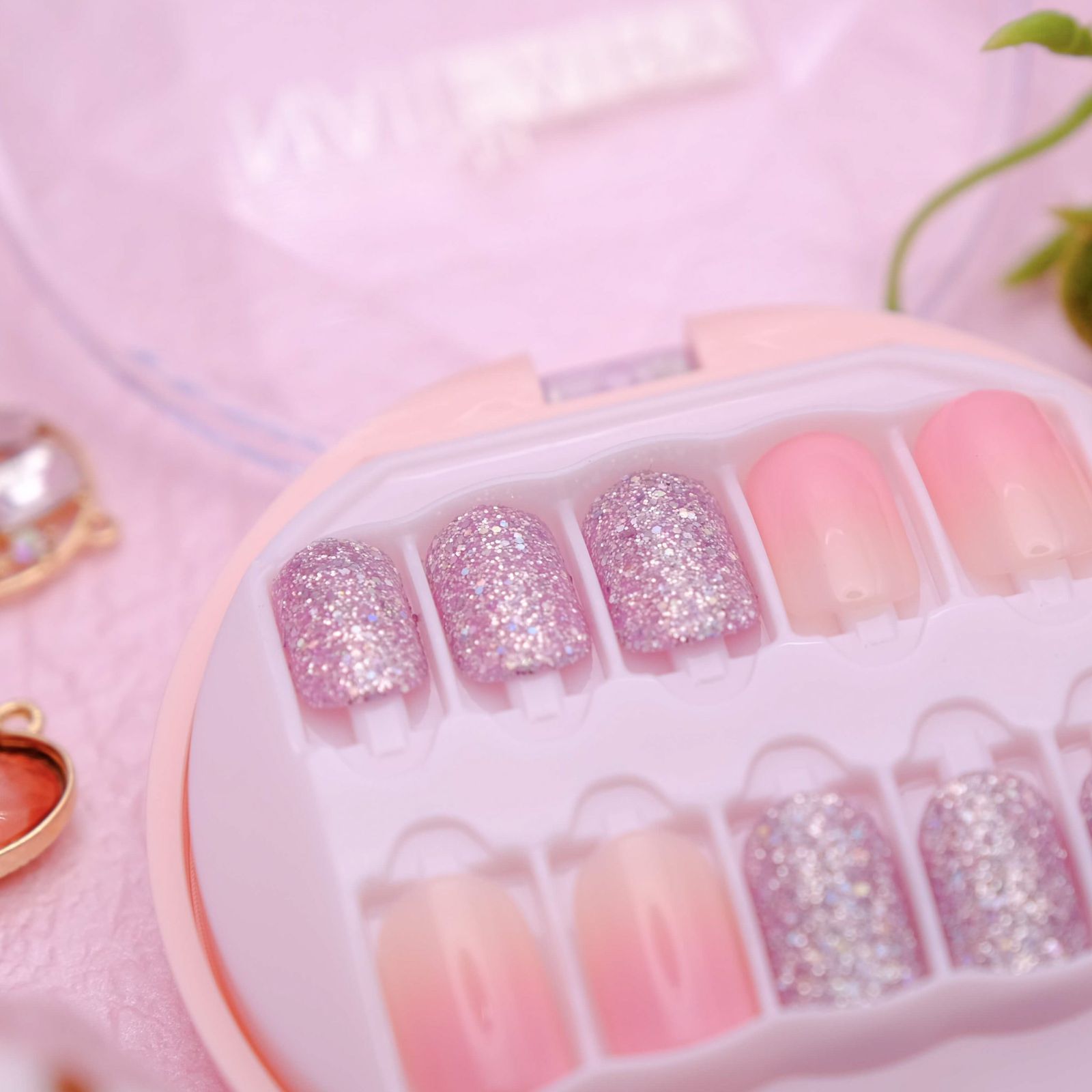 baby pink ネイルチップ ピンク 結婚式ネイル ブライダル ピンクのブライダルネイル （ブライダル ウェディング 結婚式 ネイル