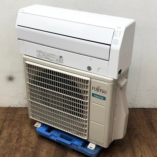 大得価人気SALEK6091■FUJITSU(富士通ゼネラル) ルームエアコン AS-DN25K-W 100V 20年製■ 12畳未満