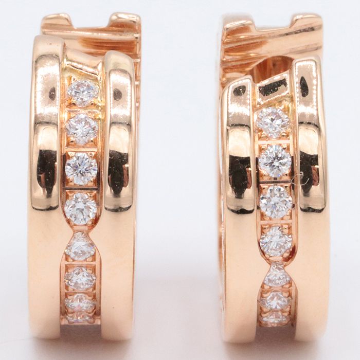 美品】 BVLGARI ブルガリ B-zero1 スモールフープイヤリング