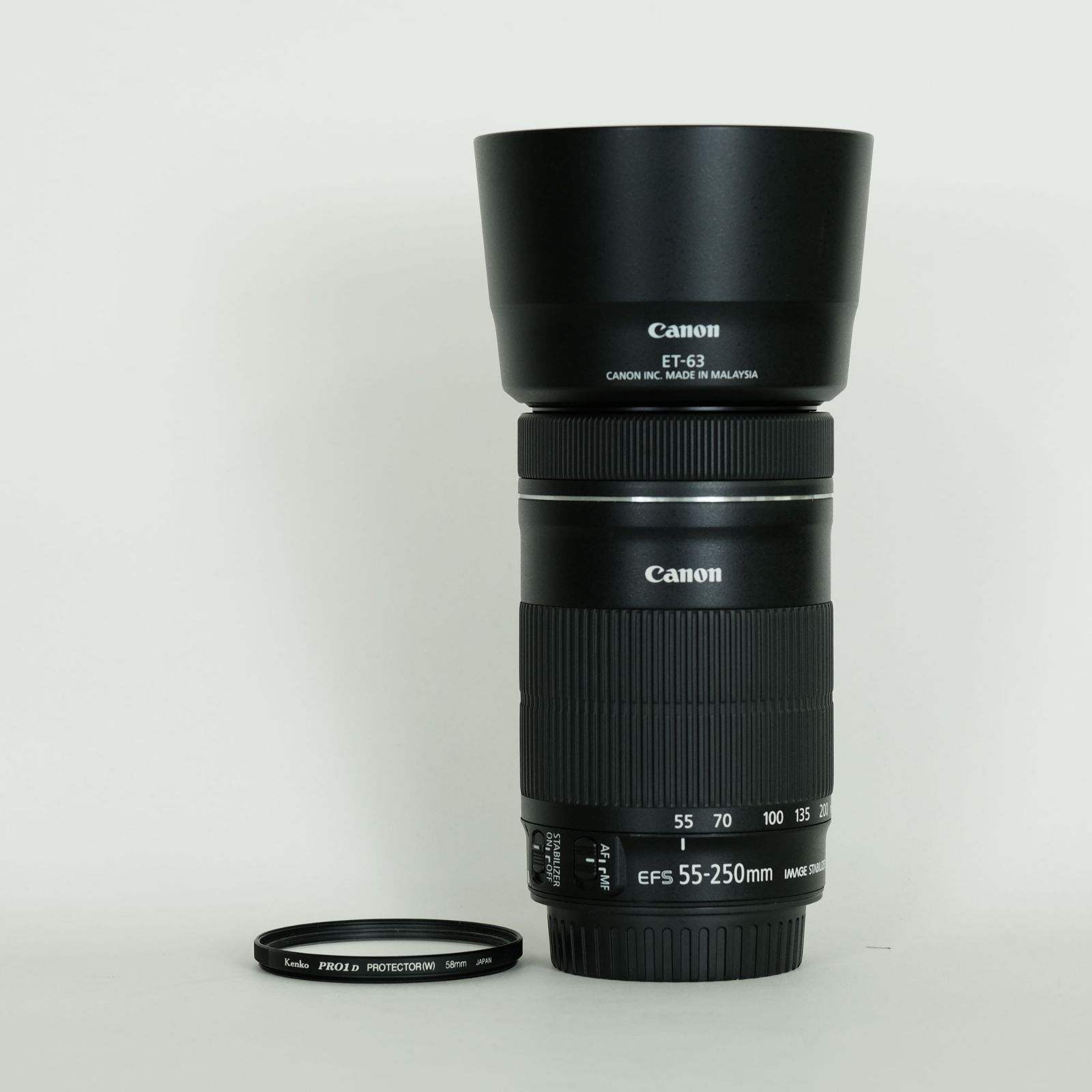 美品｜フィルター・フード付] Canon EF-S55-250mm F4-5.6 IS STM / キヤノンEF-Sマウント - メルカリ