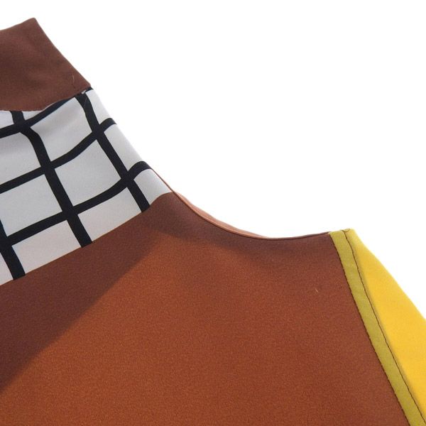 イッセイミヤケ ISSEY MIYAKE パッチワーク柄 ノースリーブ シャツ ブラウス レディース ホワイト×ブラウン×イエロー size1 [Y02187] 【中古】 ISSEY MIYAKE - イッセイミヤケ ISSEY MIYAKE パッチワーク柄