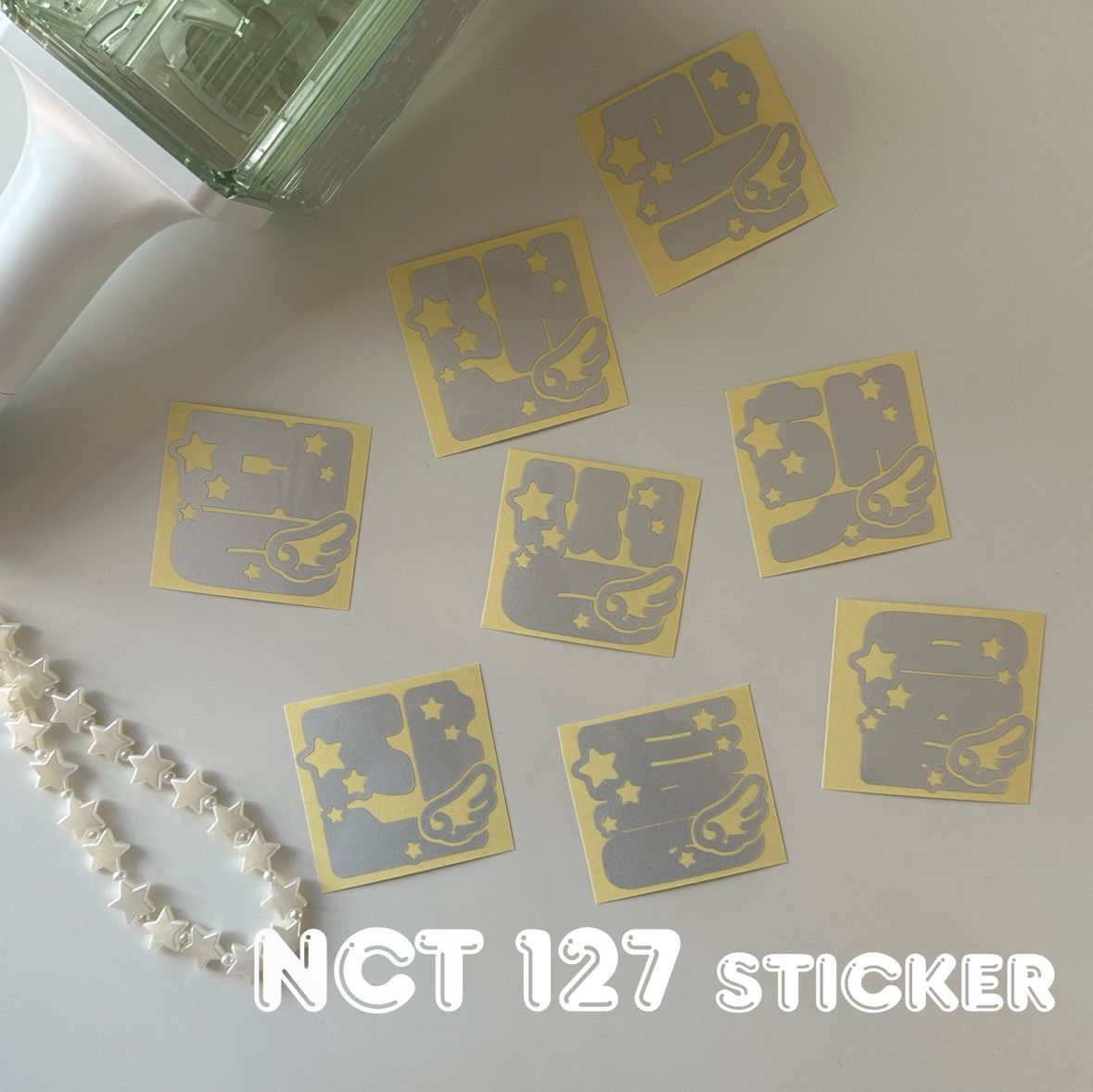 NCT 127 ペンライト 草鈍器 反射 ステッカー NCT WISH ペンライト 草鈍器 反射 ステッカー ユウシ ゆうし