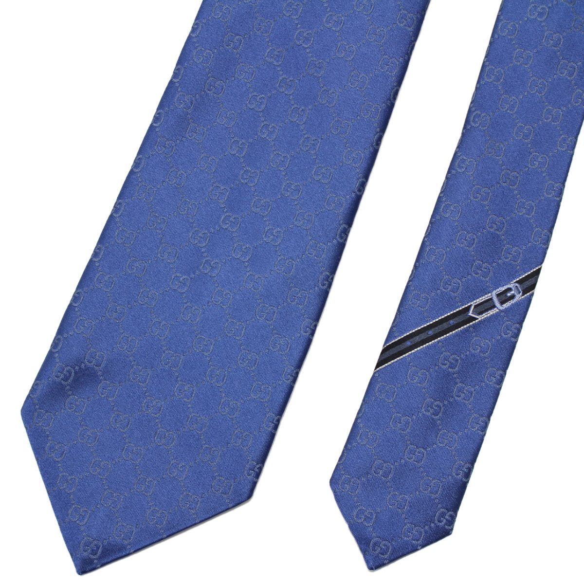 GUCCI グッチ シルク ネクタイ 152950 4B002 73 GUCCI 152950 4B002 4300 ブルー SILK ネクタイ - メルカリ