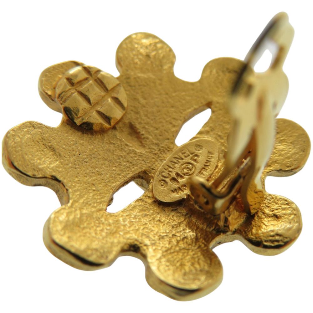 シャネル ヴィンテージ ココマーク フラワー メタル ゴールド 金 イヤリング 0147 CHANEL SIROKUMA-CORPORATION_COM