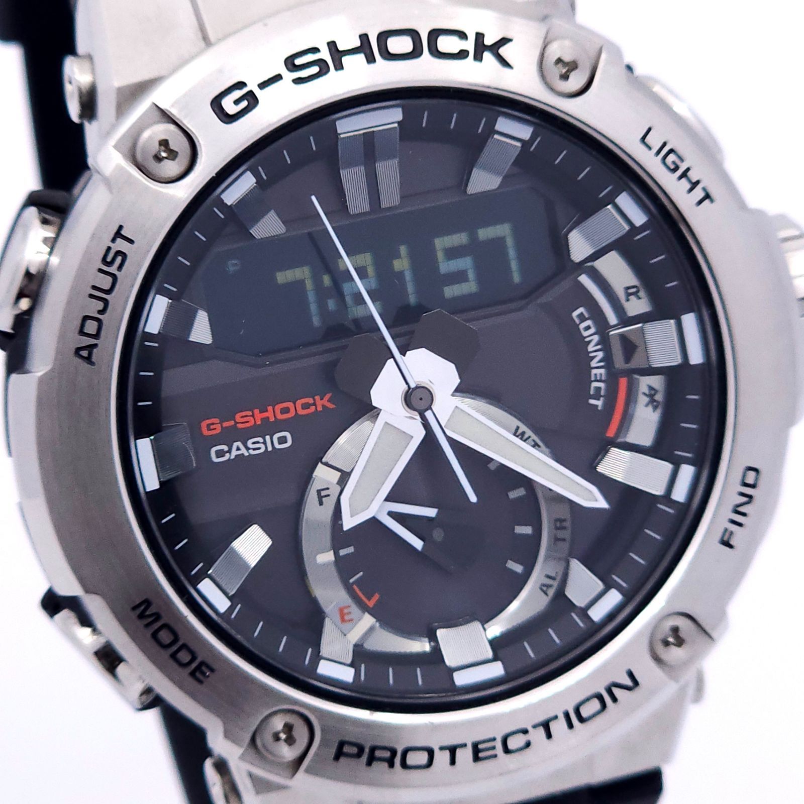 ☆良品 CASIO カシオ G-SHOCK Gスチール GST-B200 QZ 動作品