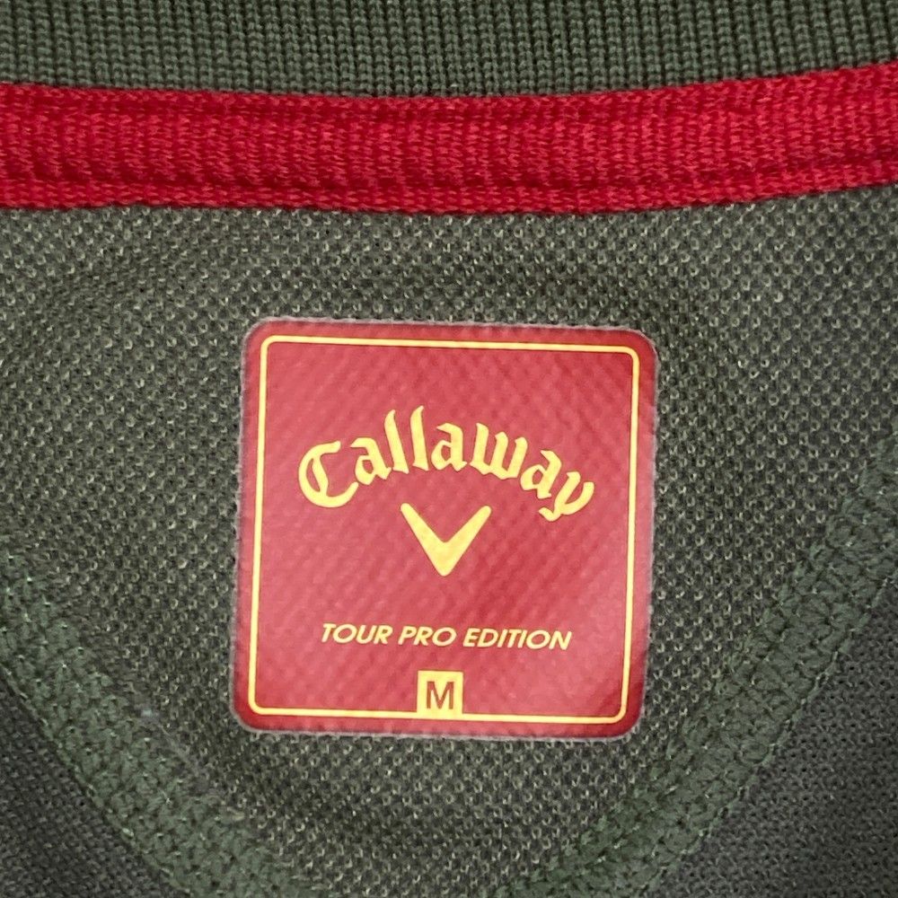 サイズ：M CALLAWAY キャロウェイ レッドレーベル 半袖ポロシャツ  カーキ系 [240101441629] ゴルフウェア メンズ ストスト サイズ：M CALLAWAY キャロウェイ レッドレーベル 半袖