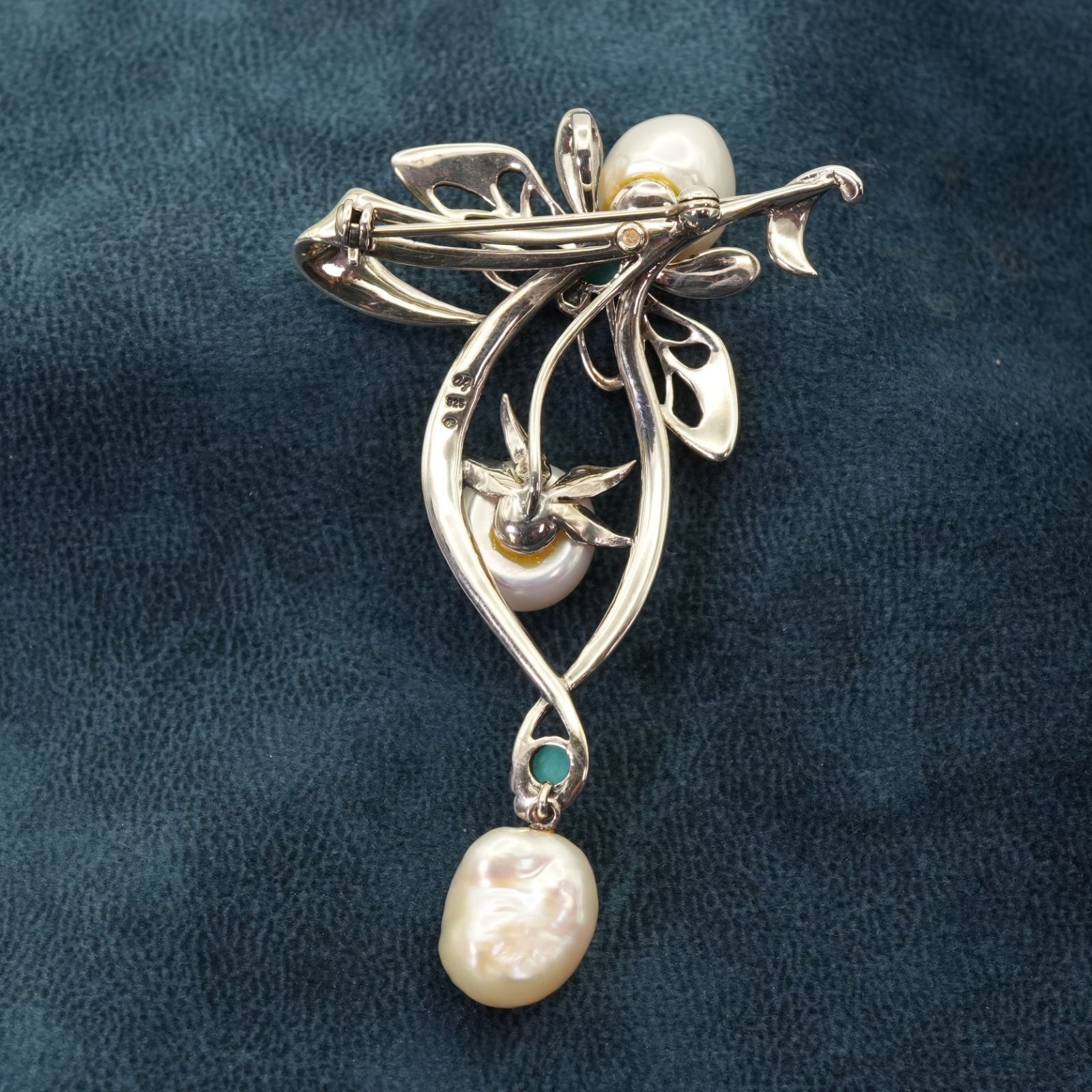 3wayブローチ　マーカサイト　パール TOCCA ブローチ PEARL BIJOUX SET BROOCHNECKLACE 3WAYブローチ