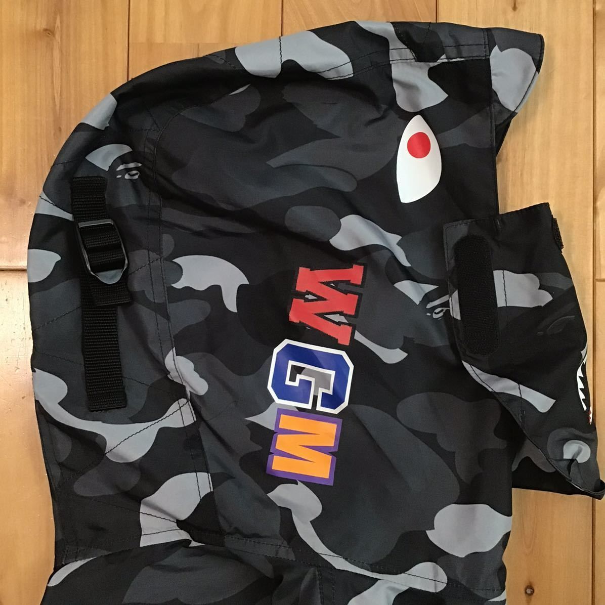 ★美品★ GRADATION CAMO SHARK HOODIE MASK JACKET Mサイズ a bathing ape BAPE シャーク  パーカー マスク ジャケット エイプ ベイプ