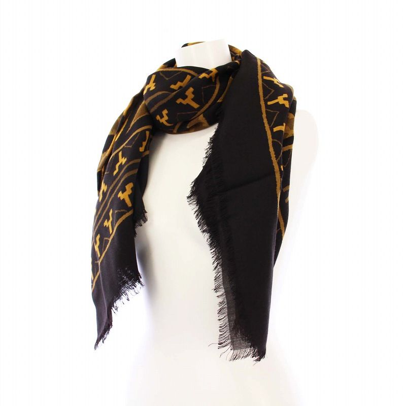 クリスタセヤ CristaSeya ストール ショール ウール ブラック /KH