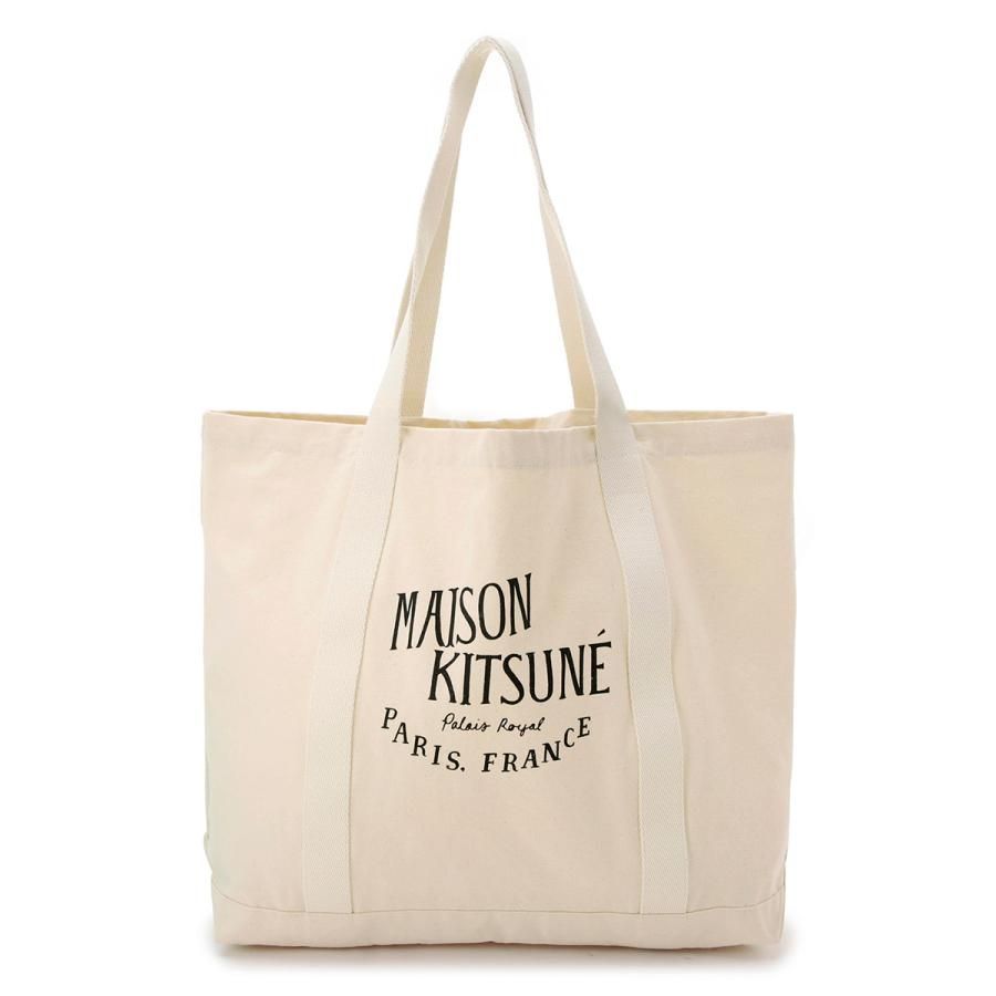 メゾンキツネ MAISON KITSUNE トートバッグ PALAIS ROYAL ベージュ メンズ レディース