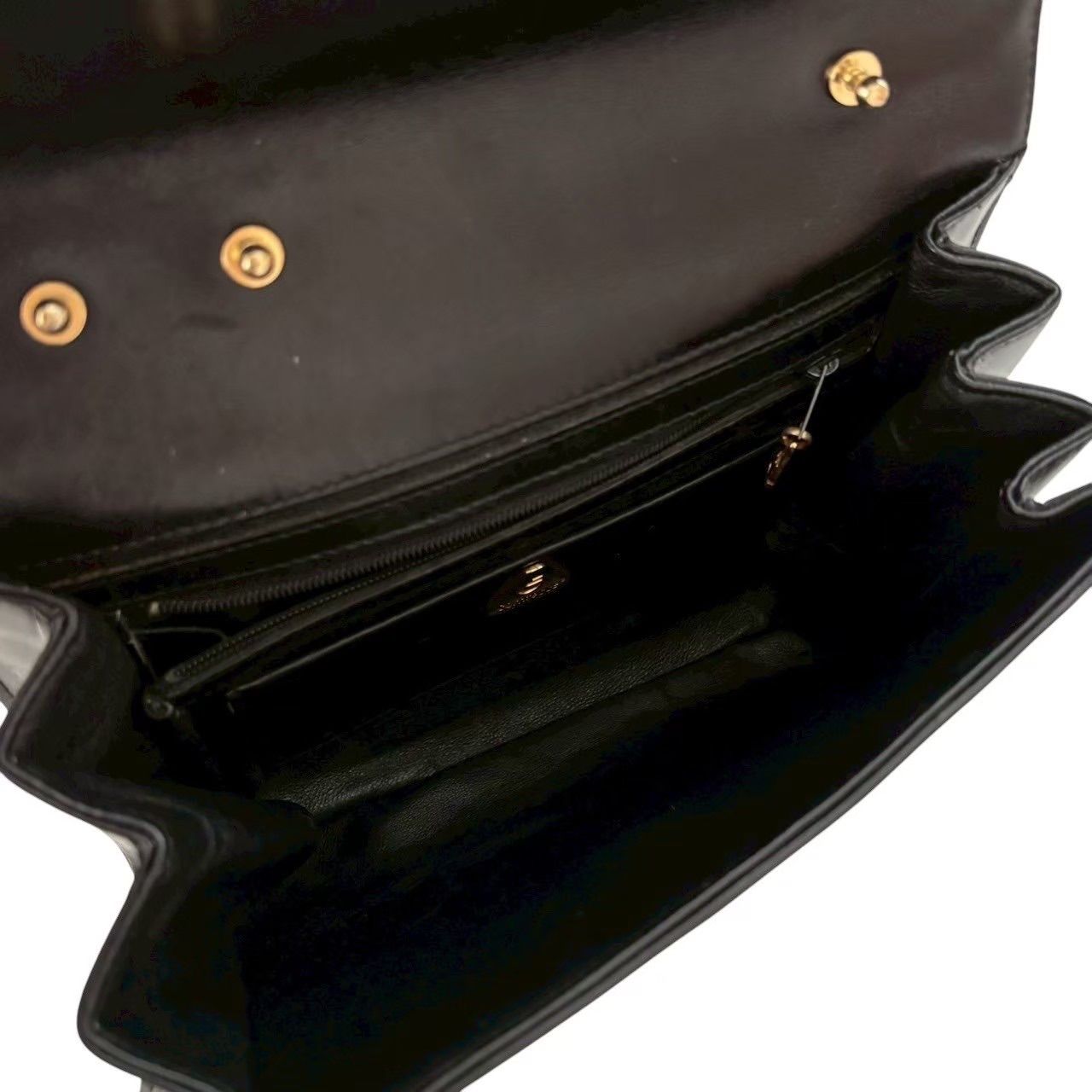 COMTESSE コンテス 2WAYバック 黒 ゴールド金具 ショルダーバッグ