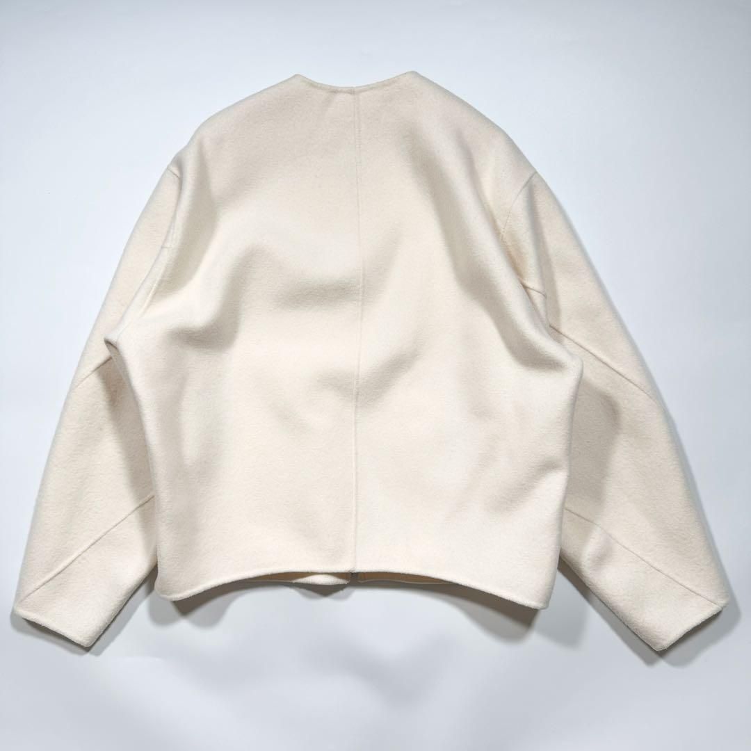 LOHEN ローヘン バックフォルムリバージップブルゾンコート ウール