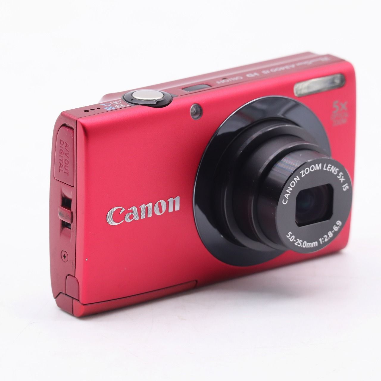 Canon PowerShot A3400IS レッド 光学5倍ズーム 薄型 軽量 コンパクト 