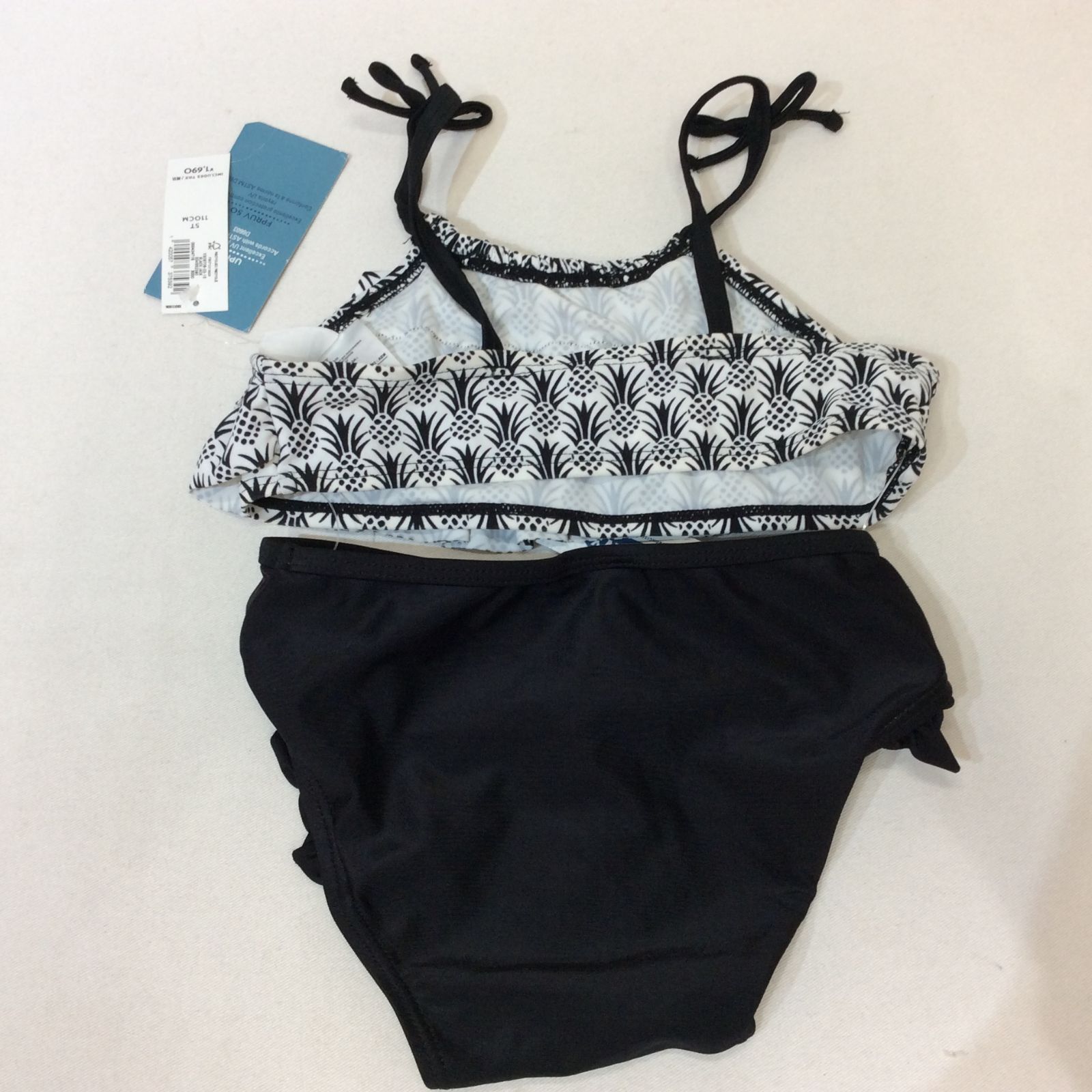 未使用☆OLD NAVY オールドネイビー 水着 110cm 5T 5歳 白黒 子供 