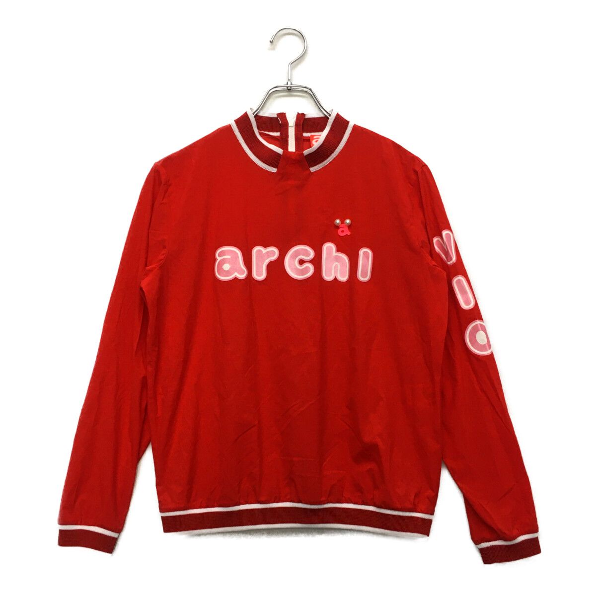 中古 レディース アルチビオ archivio ブルゾン 38(M) 赤 レッド 長袖