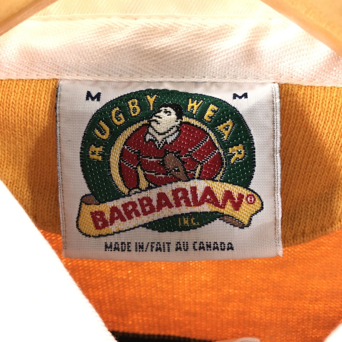 古着 90~00年代 バーバリアン BARBARIAN ボーダー柄 長袖 ラガー
