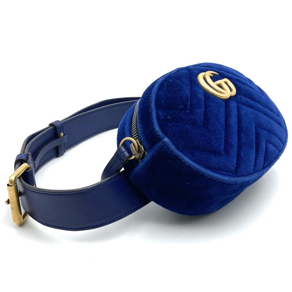 GUCCIベロア GG マーモント ウエストポーチ& ボディバッグ♪ GUCCI グッチ 476434 GGマーモント ウエストバッグ ウエスト