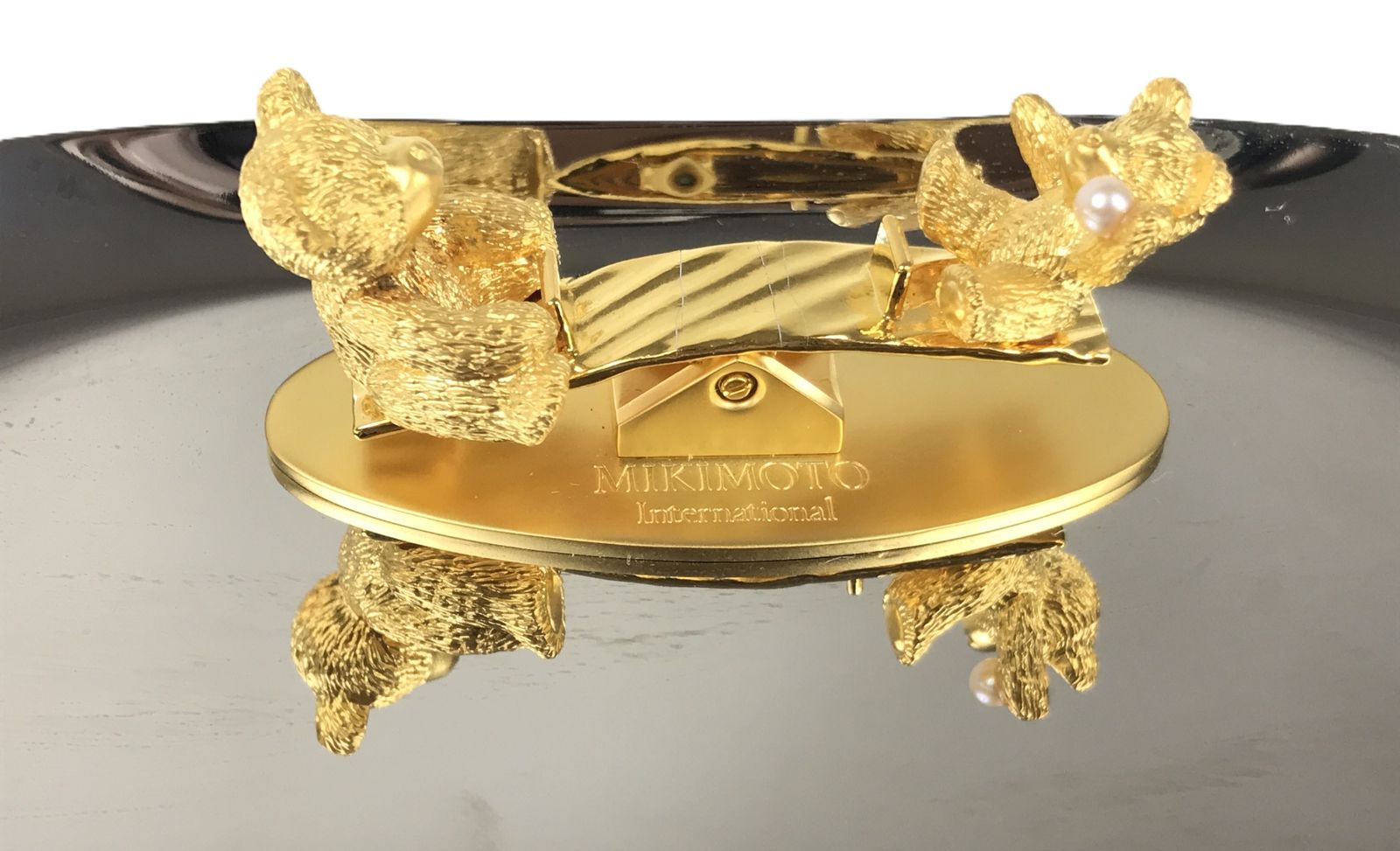 ミキモト MIKIMOTO ベア シーソー アクセサリートレイ ミニパール付き
