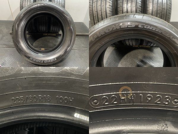 新車外しTOYOTIRE PROXES Comfort 225/60R18 Toyo Proxes Comfort 225/60 R18 104W (Belgium)