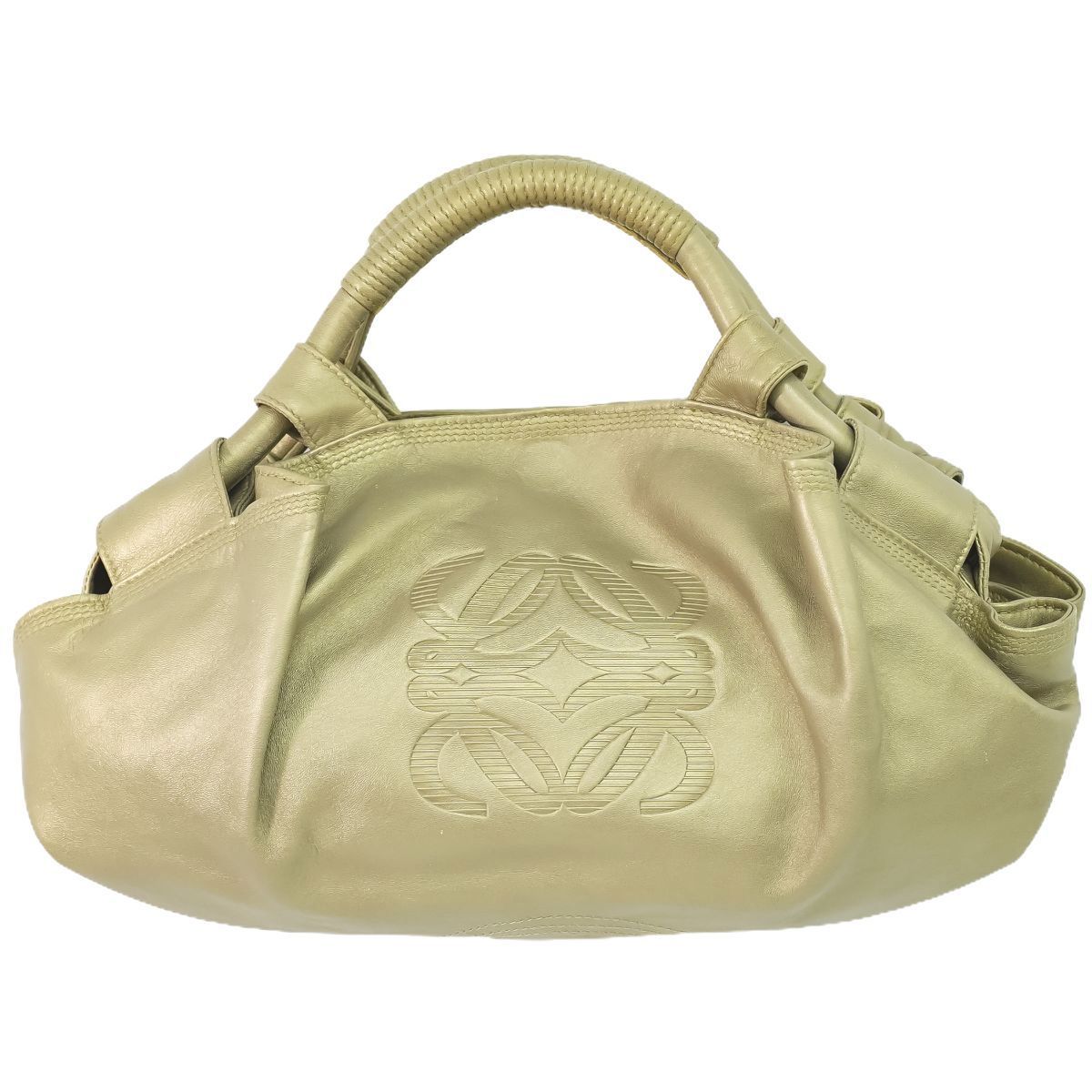 本物 ロエベ LOEWE ナッパアイレ アナグラム ハンドバッグ トート 