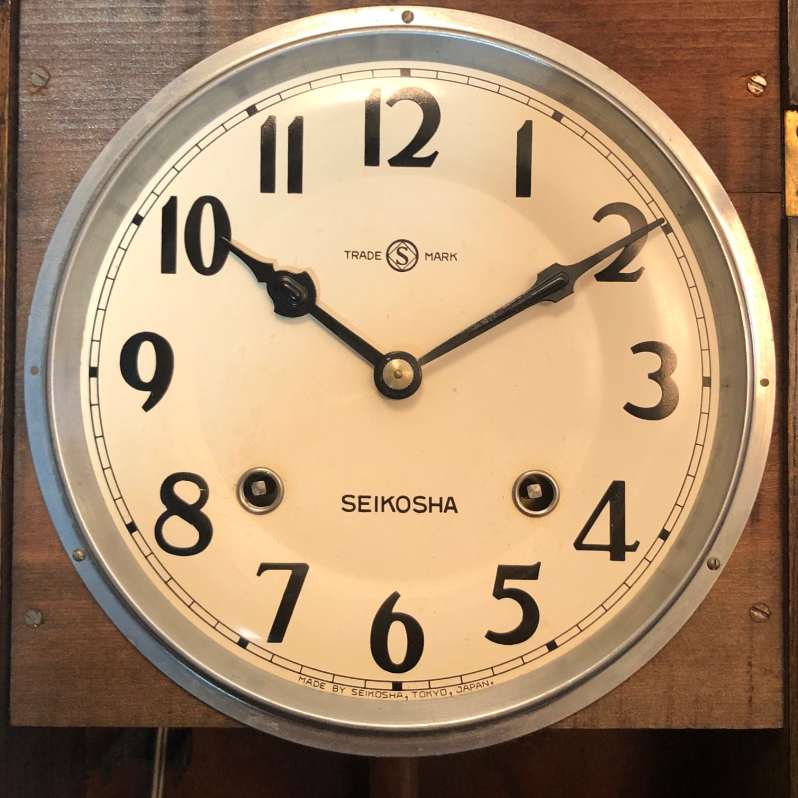 レトロ 精工舎 宮型本打ち式掛時計 オーバーホール済 稼働品 - メルカリ