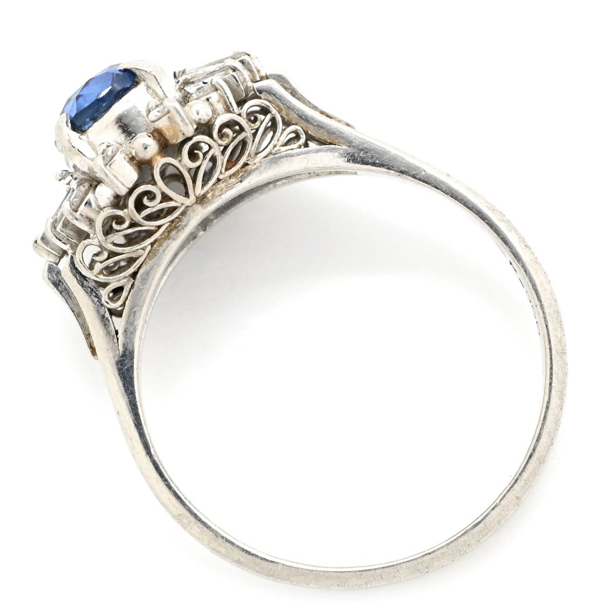 Pt900 サファイア